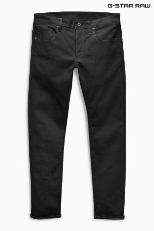 Black G-Star 3301 Raw Slim Stretch Jean